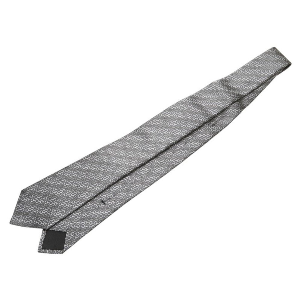 Gucci Horsebit Tie 835753 Gray Silk Men's GUCCI